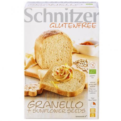 Paine “Granello” fara gluten cu seminte de floarea soarelui ECO 500 g - Schnitzer