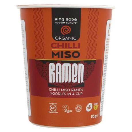 Supa Miso cu taitei ramen si ardei iute ECO 85 g - King Soba