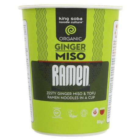 Supa Miso cu taitei ramen de hrisca si ghimbir ECO 85 g - King Soba