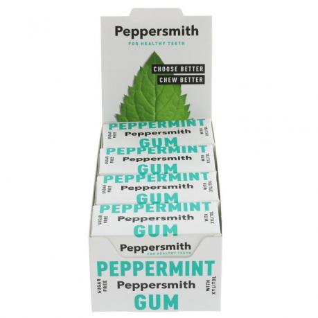 Guma de mestecat cu aroma de menta 15 g (10 buc) - Peppersmith