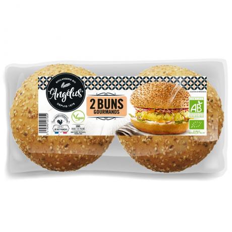 Chifle pentru burger ECO 150 g (2 buc) - Biofournil - L`Angelus