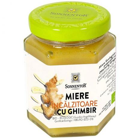 Miere ECO cu ghimbir, incalzitoare, 230 g - Sonnentor