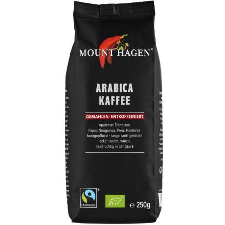 Cafea Arabica macinata, decofeinizata, ECO 250 g - Mount Hagen