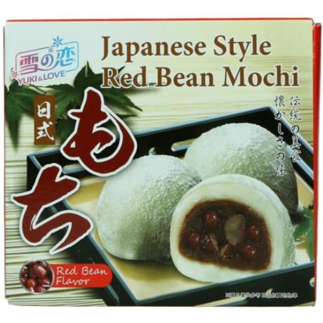 Mochi - prajitura japoneza cu fasole rosie si orez 140 g (4 x 35g) - Yuki & Love