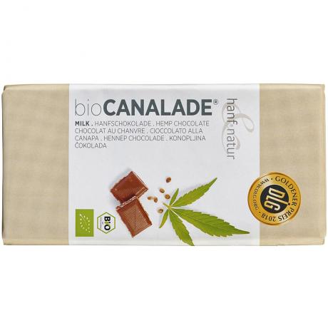 Ciocolata cu lapte si cu seminte de canepa, ECO, 100 g - Hanf Natur