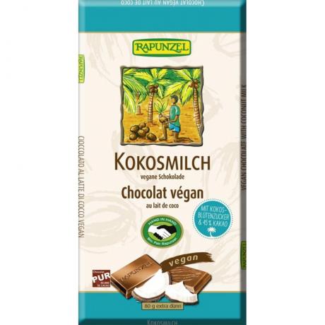 Ciocolata cu lapte de cocos , ECO, 80 g - Rapunzel