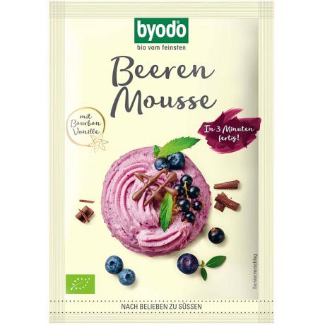 Mousse cu fructe de padure, ECO, 30 g - Byodo