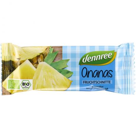 Baton de fructe cu ananas, ECO, 40 g - Dennree