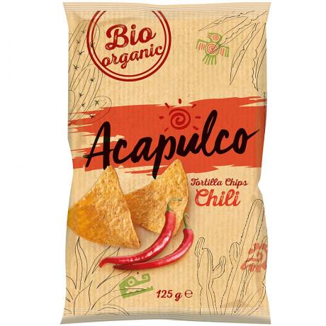 Tortilla chips cu aroma de chili, ECO, 125 g - Acapulco