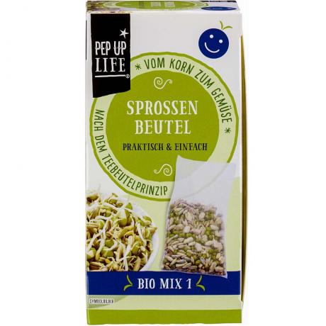 Amestec de seminte de germinat in saculet, ECO, 80 g (4x20 g) - Pep Up Life