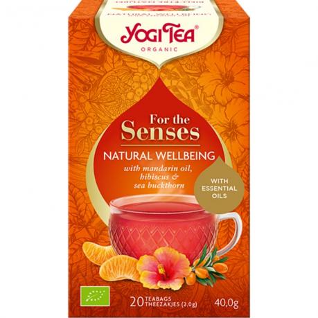 Ceai Natural Wellbeing – Pentru simturi, ECO, 40 g (20x2g), - Yogi Tea