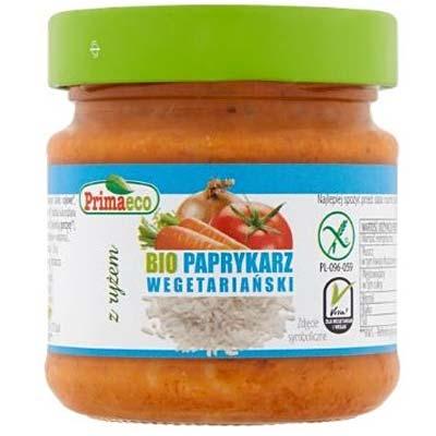 Paprikas vegetarian cu orez, fara gluten, ECO, 160 g - Primaeco