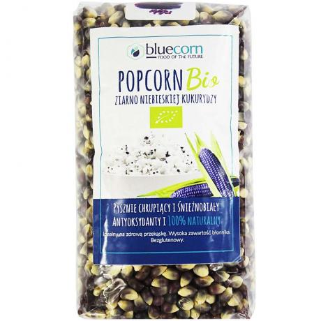 Porumb albastru pentru popcorn ECO, 350 g, - Bluecorn