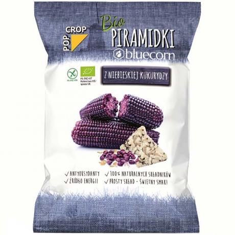 Chipsuri piramida din porumb albastru, fara gluten, ECO, 80 g - Bluecorn