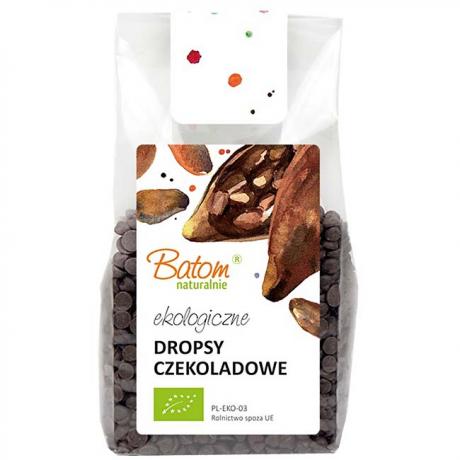 Picaturi de ciocolata neagra, ECO, 125 g, - Batom