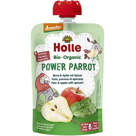 Piure “Power Parrot”, cu para, mar si spanac, Demeter, ECO, 100 g, - Holle