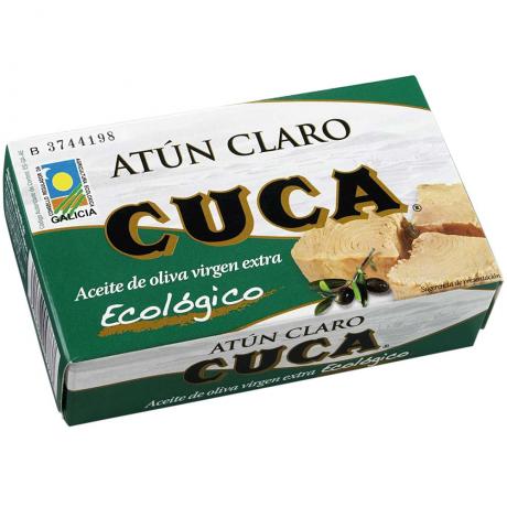 Ton cu aripioare galbene, in ulei de masline ECO extravirgin, 112 g, - Cuca