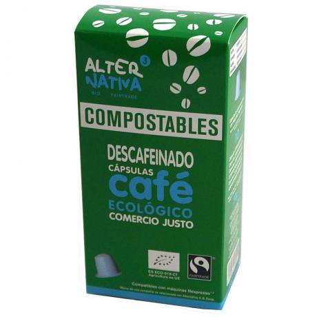 Cafea decofeinizata, 10 capsule compatibile Nespresso, ECO, 50 g, - Alternativa