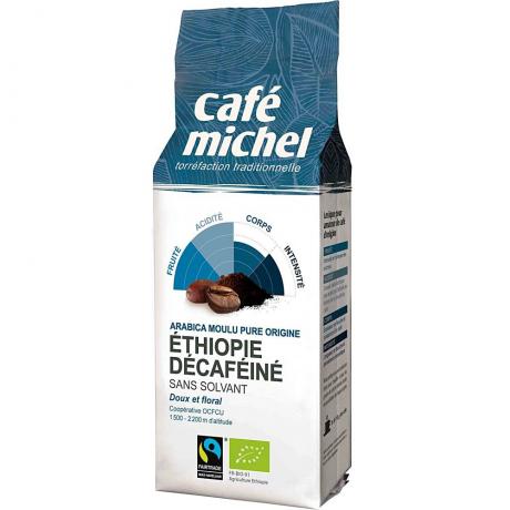 Cafea Arabica decofeinizata Etiopia, Fair Trade, macinata, ECO, 250 g, - Cafe Michel