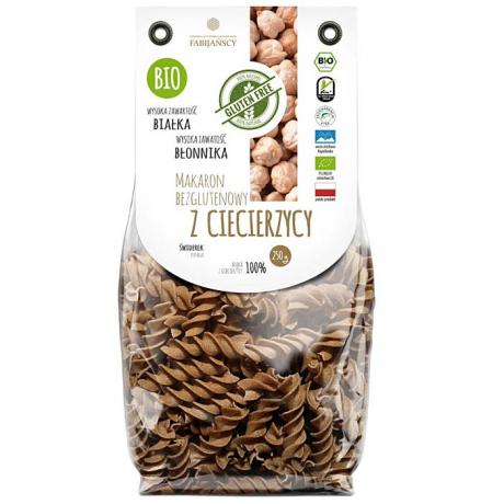 Fusilli din naut, fara gluten, ECO, 250 g, - Fabijanscy