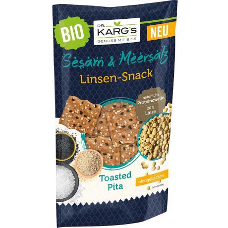 Snack din spelta si linte, cu susan si sare de mare, ECO, 85 g, - Dr. Karg’s