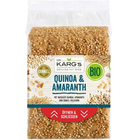 Crackers cu amaranth si quinoa, ECO, 200 g, - Dr. Karg’s