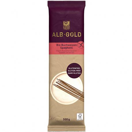 Spaghete din hrisca, fara gluten, ECO, 500 g, - Alb-Gold