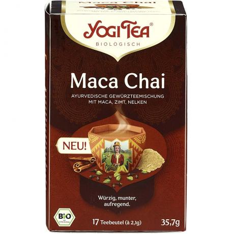 Maca Chai, amestec ayurvedic cu maca, scortisoara si cuisoare, ECO, 35.7 g (17 x 2.1 g) - Yogi Tea