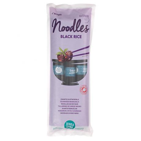 Noodles (taitei) din orez negru, ECO, 250 g - TerraSana