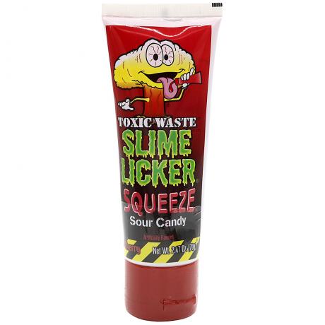 Slime Licker Squeeze – Tub cu bomboana pasta, acrisoara, cu aroma de cirese 70 g - Toxic Waste