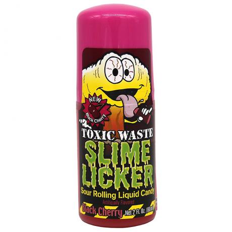 Slime Licker – Roller cu bomboana lichida, acrisoara, cu aroma de cirese negre 60 ml - Toxic Waste