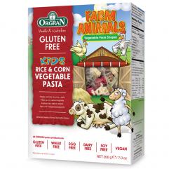 Paste vegetale din orez si porumb cu forme de animale 200 g