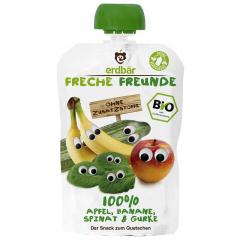 Piure de mere, banane, spanac si castravete ECO 100 g