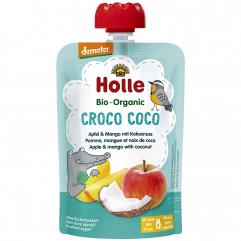 Piure “Croco Coco”, cu mar, mango si cocos, Demeter, ECO, 100 g,