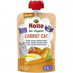 Piure “Carrot Cat”, cu morcov, mango, banana si para, Demeter, ECO, 100 g,