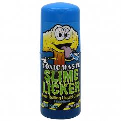 Slime Licker – Roller cu bomboana lichida, acrisoara, cu aroma de zmeura albastra 60 ml