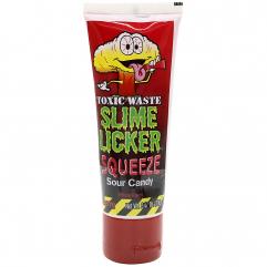 Slime Licker Squeeze – Tub cu bomboana pasta, acrisoara, cu aroma de cirese 70 g